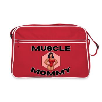 Muscle Mommy Kraftdesign - Sac Retro - rouge/blanc - Devant