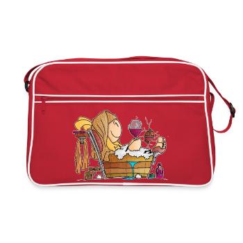 Senta - the cozy bathtub / - Retro Bag - red/white - Front