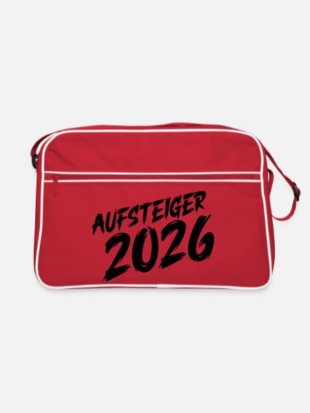 Promoted in 2026 - Retro Bag - red/white - Front
