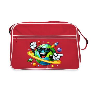Lunettes de soleil terrestres : Voyage spatial - Sac Retro - rouge/blanc - Devant