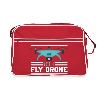 Yes I Really Need Another Drone Pilot Graphic - Retro Bag - red/white - Front