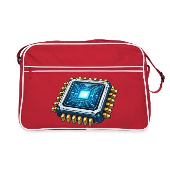 Luminous Microchip Digital Core - Retro Bag - red/white - Front
