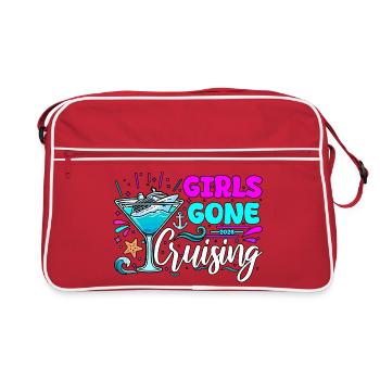 Girls Gone Cruising 2026 Family Vacation Trip - Retro Bag - red/white - Front