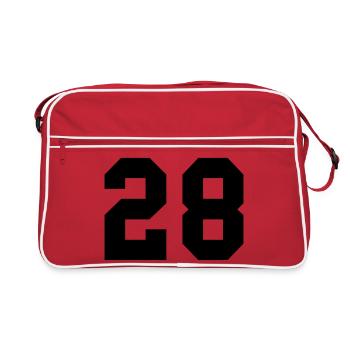 28 - Sac Retro - rouge/blanc - Devant