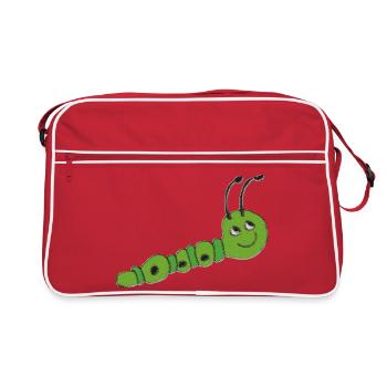 Impressionnisme de chenille - Sac Retro - rouge/blanc - Devant