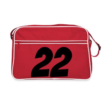 22- - Retro Bag - red/white - Front