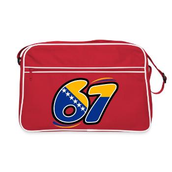 67 Édition Bosnie - Sac Retro - rouge/blanc - Devant