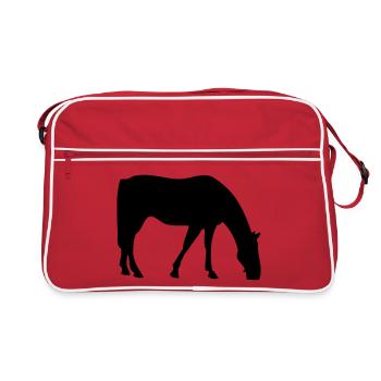 Horse - Retro Bag - red/white - Front