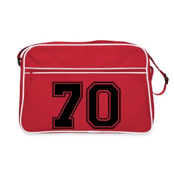 70 - Sac Retro - rouge/blanc - Devant
