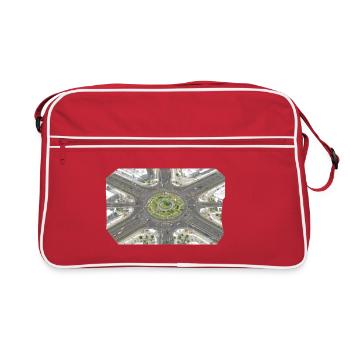 Motifs de jardins détournés - Sac Retro - rouge/blanc - Devant