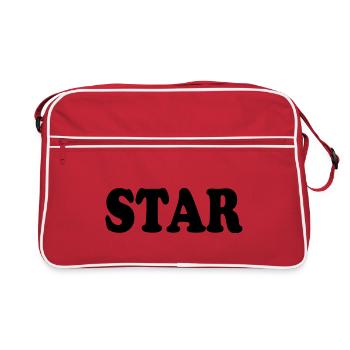 Star - Retro Tasche - Rot/Weiß - Vorne
