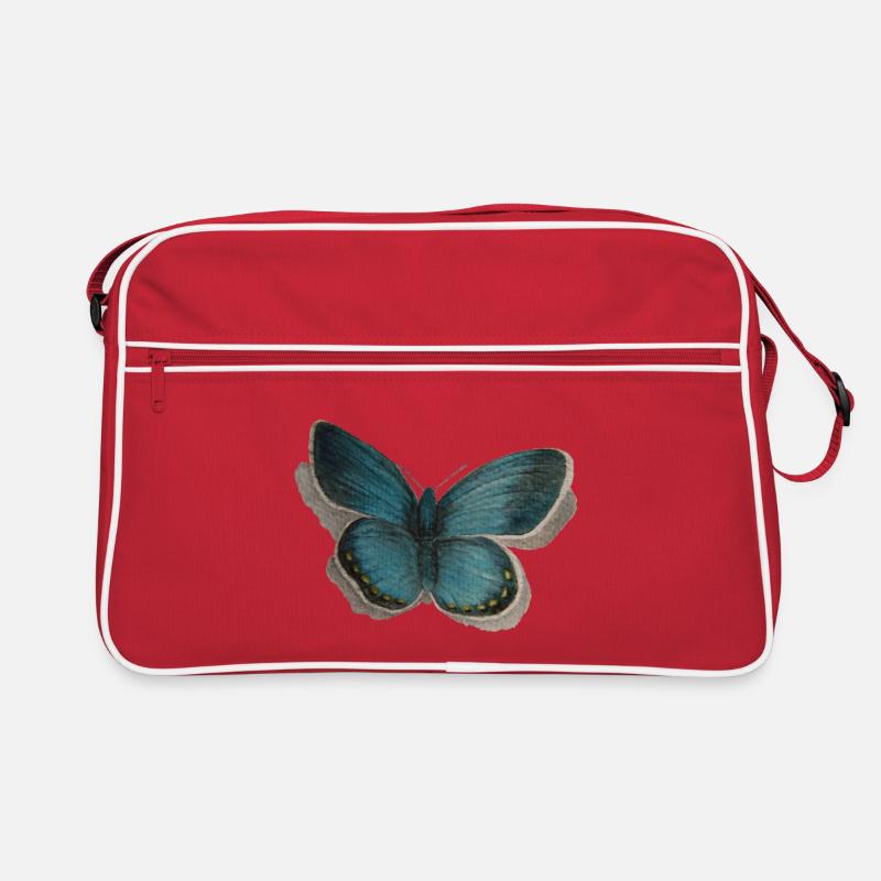 Schmetterling Bläuling Retro Tasche