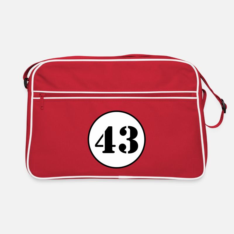 NUMMER 43 Dreiundvierzig Geburtstag Geschenk Retro Tasche