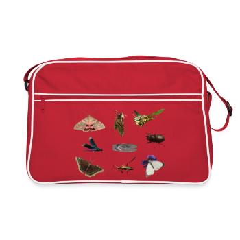insects - Retro Bag - red/white - Front