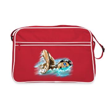 swimmer - Retro Bag - red/white - Front