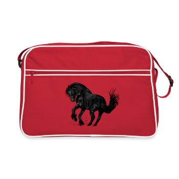 horse - Retro Bag - red/white - Front
