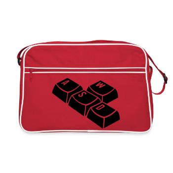 clavier - Sac Retro - rouge/blanc - Devant