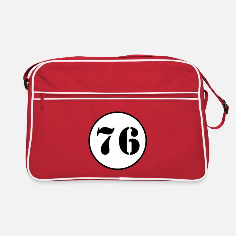 NUMMER 76 Sechsundsiebzig Geburtstag Geschenk Retro Tasche