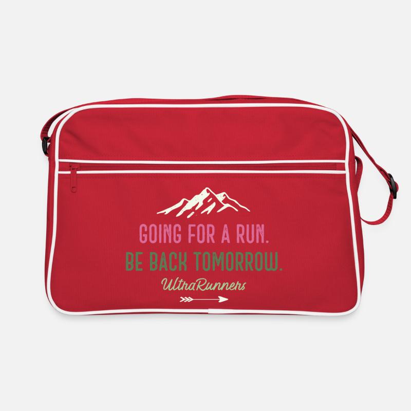 Going for a Run. Be Back Tomorrow. Ultra Runners Retro Bag