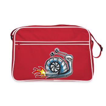 Vis avec turbocompresseur - Sac Retro - rouge/blanc - Devant