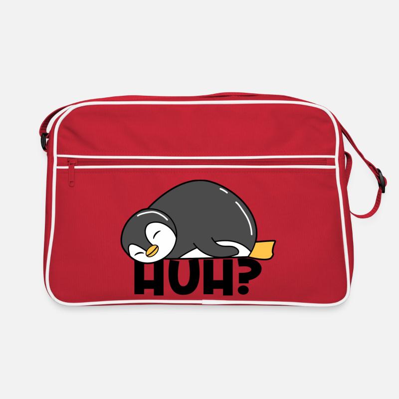 Süß Kalt Vogel Pinguin Spruch Tier Zoo Retro Tasche