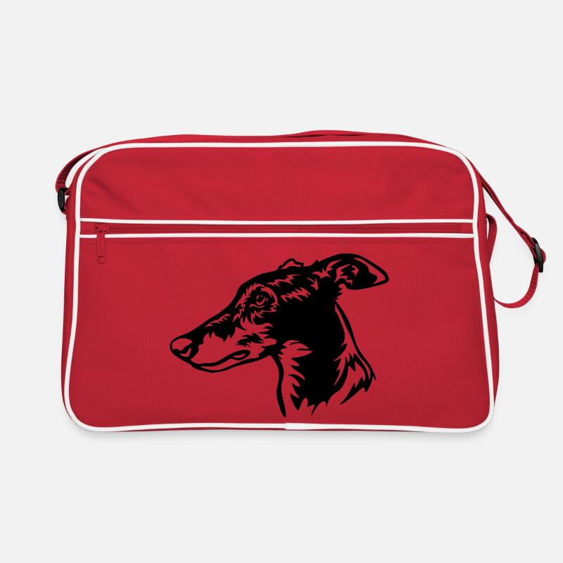Greyhound Head Retro Bag