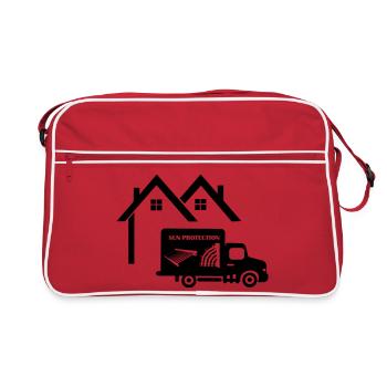 House truck blinds - Retro Bag - red/white - Front