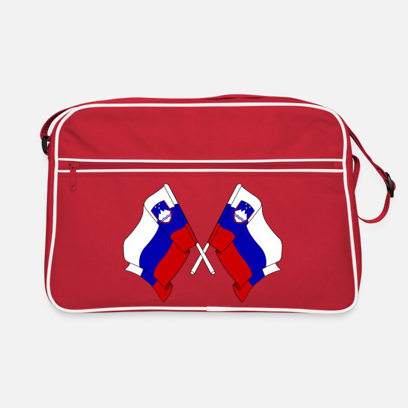 Two flags Slovenia Retro Bag