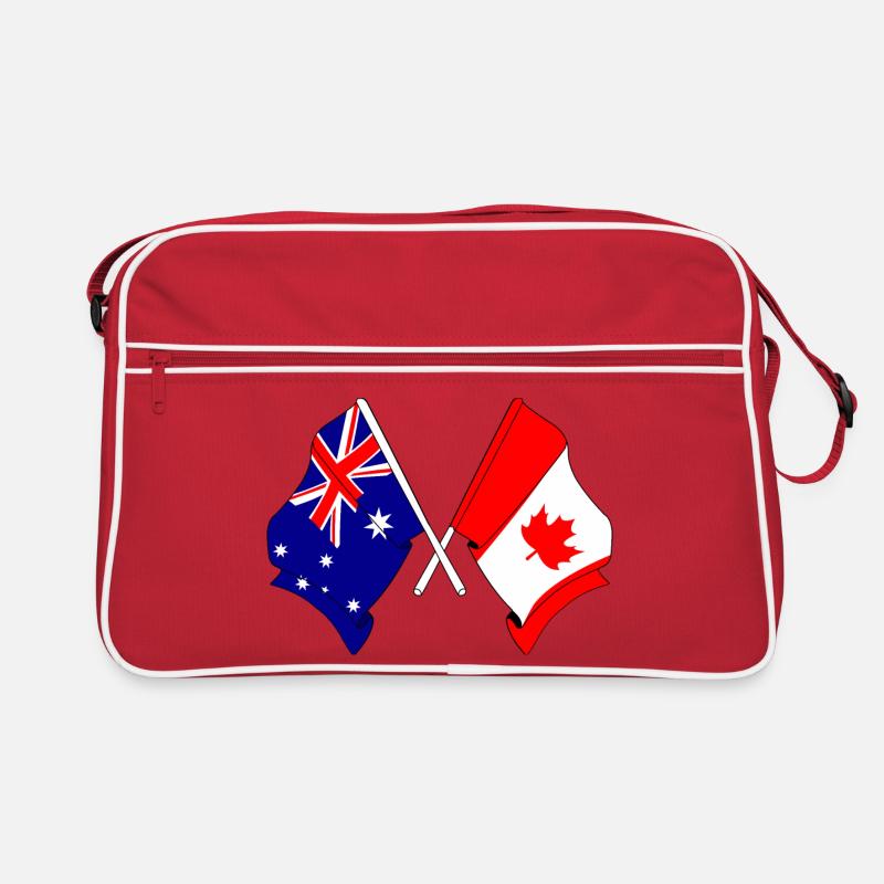 Drapeau de l’Australie et du Canada Sac Retro