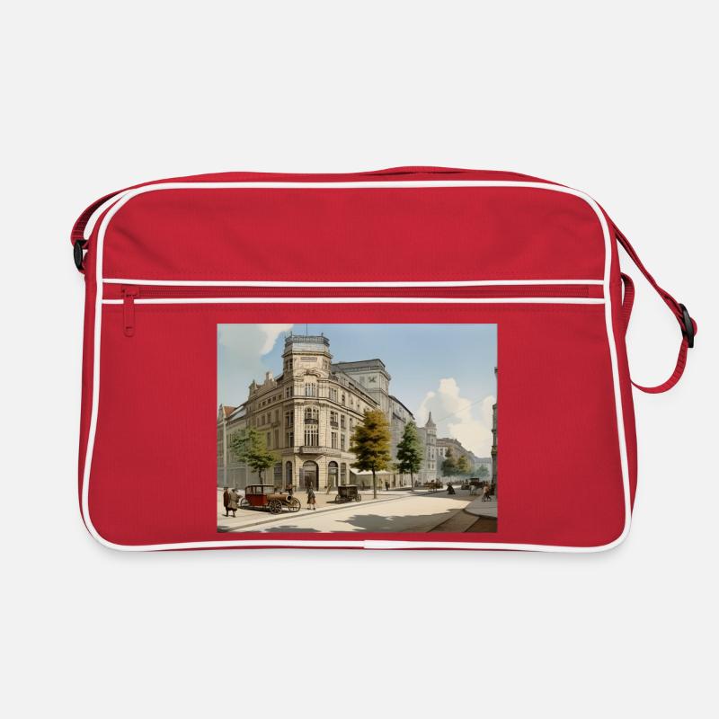 Städtebild 20er Jahre Retro Tasche