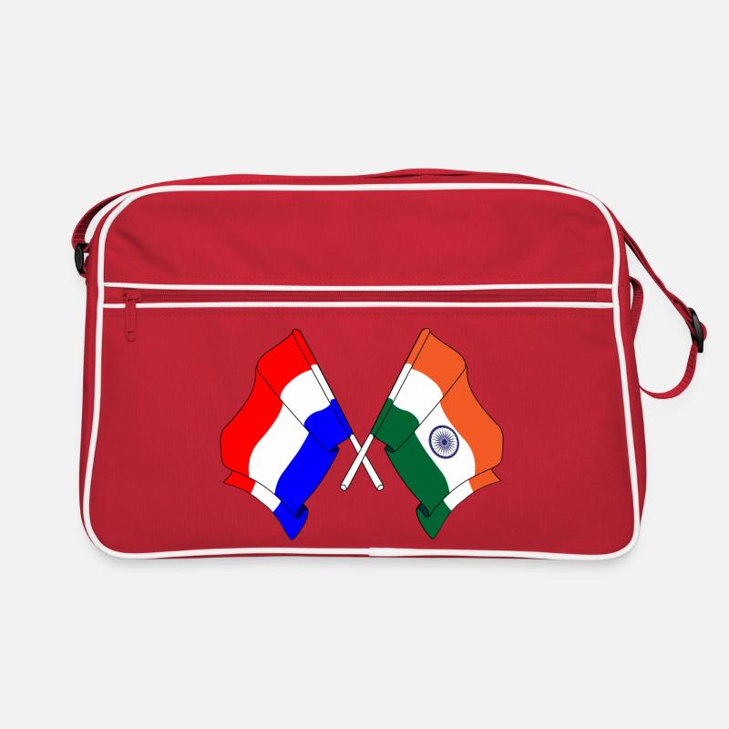 Drapeau des Pays-Bas, drapeau de l’Inde Sac Retro