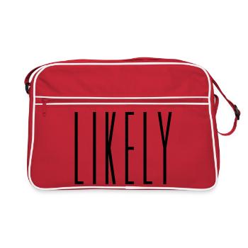 Likely – Typo T-Shirt - Retro Tasche - Rot/Weiß - Vorne
