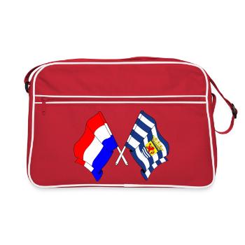 Flag Netherlands, Zeeland crossed - Retro Bag - red/white - Front