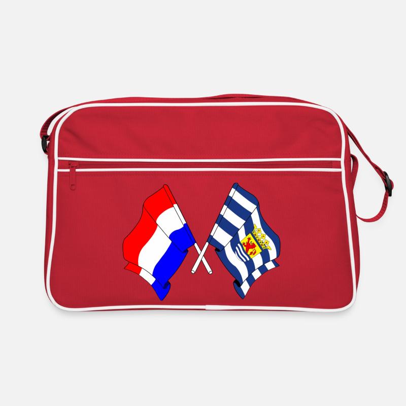 Flag Netherlands, Zeeland crossed Retro Bag