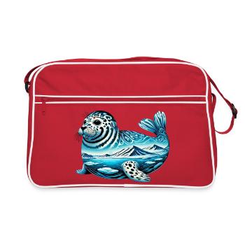 Phoque - Sac Retro - rouge/blanc - Devant