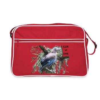 Jay Corvidae - Retro Bag - red/white - Front