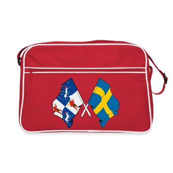 Province et pays : Crossed Design - Sac Retro - rouge/blanc - Devant