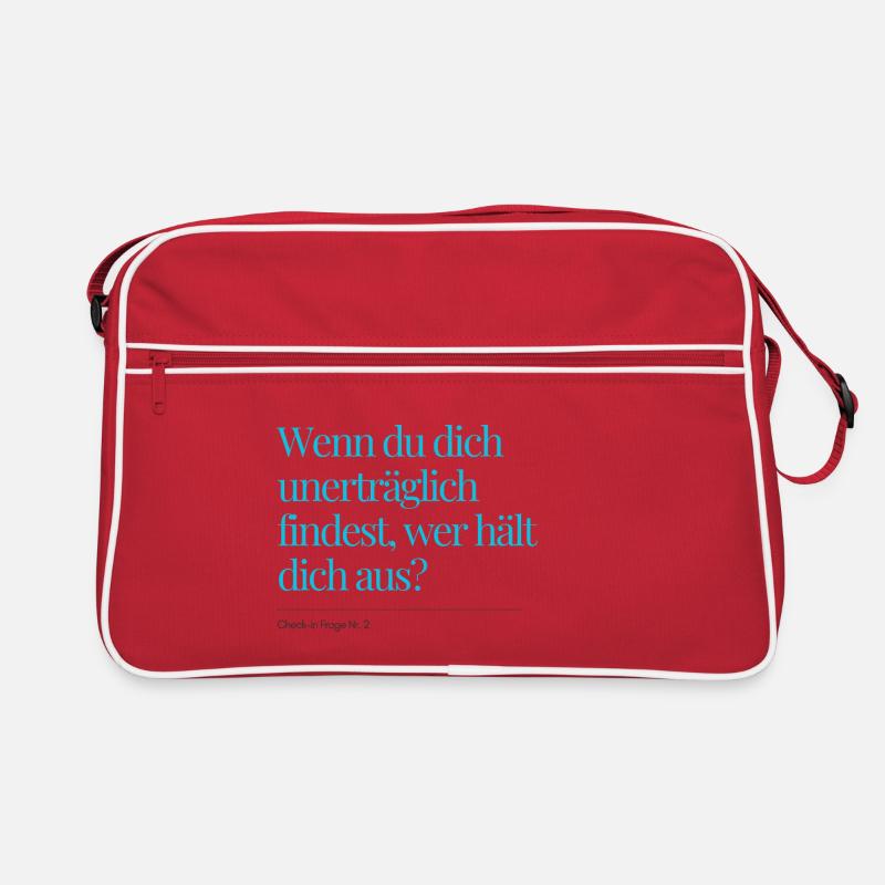 Check-in Frage Nr. 2 Retro Tasche