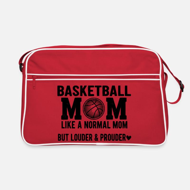 Fière maman de basket-ball Mère de basket-ball Sac Retro