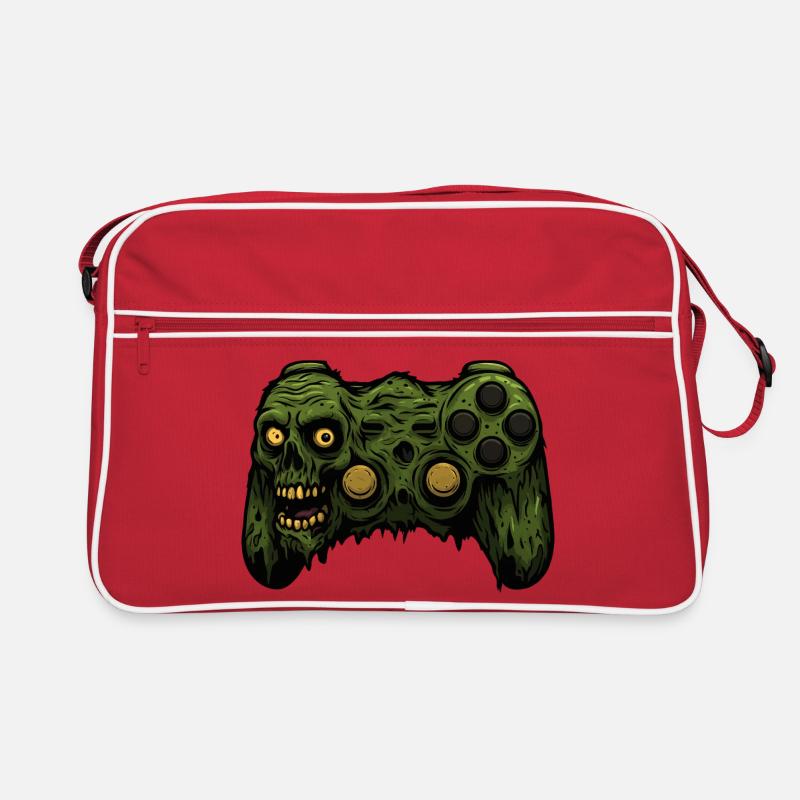 Zombie Controller Grunge Tee Retro Tasche
