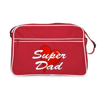 super dad - Retro Bag - red/white - Front