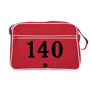 Nr. RG-1402 - Retro Tasche - Rot/Weiß - Vorne