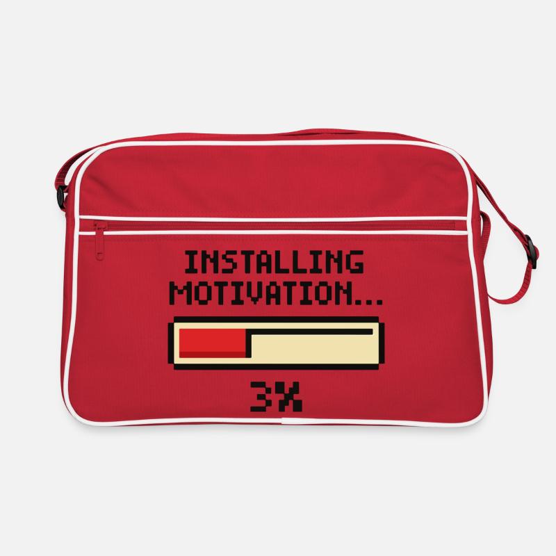 Installation von Motivation Progress Retro Tasche