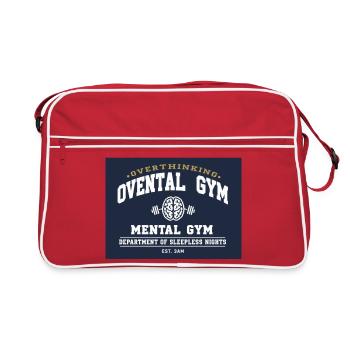 Overthink Gym Mental Gym Tee - Retro Bag - red/white - Front