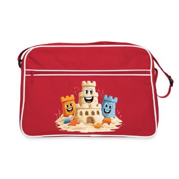 Strandburg Trio Cartoon - Retro Bag - red/white - Front
