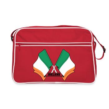 Drapeau irlandais franchi - Sac Retro - rouge/blanc - Devant