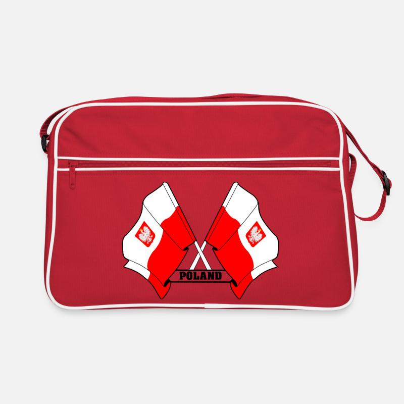 Les drapeaux de la Pologne Sac Retro