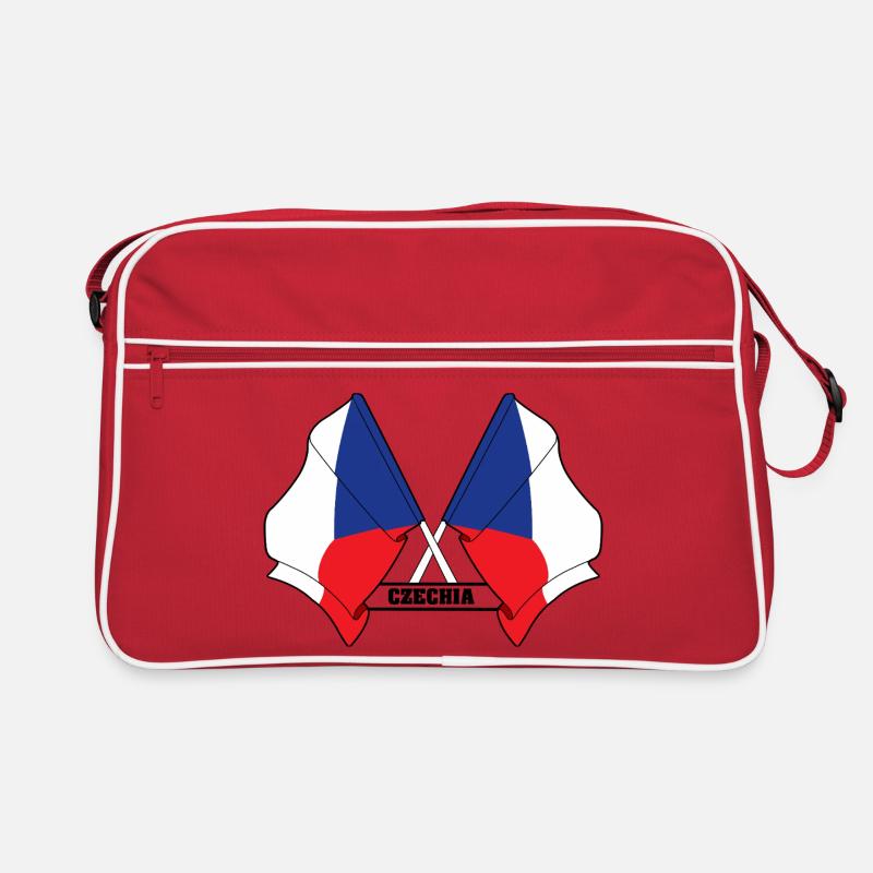 RÉPUBLIQUE TCHÈQUE – Drapeaux croisés Sac Retro
