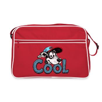 Still Cool Dog Graphic - Retro Bag - red/white - Front