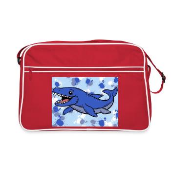 Mosasaurus Dino - Sac Retro - rouge/blanc - Devant